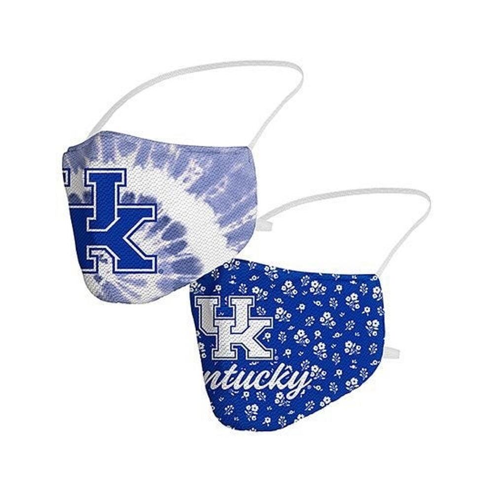 New Kentucky Wildcats Fanatics Adult All Over Logo Face Covering Mask 2-Pack